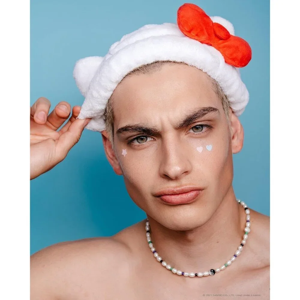 Hello Kitty Plush Spa Headband Face Wash Hair Band for Women